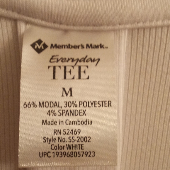 NEW Everyday Tee Women's White V-Neck High-Low Short Sleeves Tee Top B31 P - Picture 11 of 14